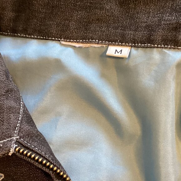 Women's Embroidered Beaded Black Jacket Front Zip Fully lined Western Cowgirl - Picture 7 of 7